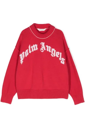 Palm Angels Sweater med logo-broderi