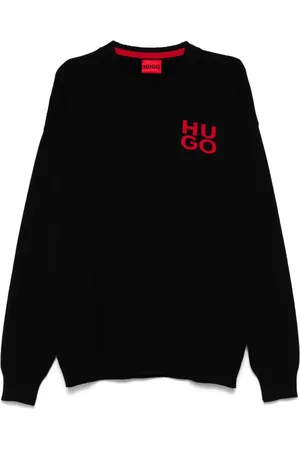 HUGO BOSS Sweater med broderet logo