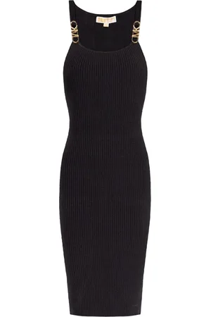 Michael Kors Ribstrikket midi-kjole
