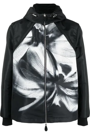 Alexander McQueen Dragonfly Shadow bomberjakke med hætte