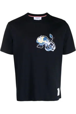 Thom Browne T-shirt med rosetryk