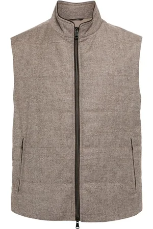 N.PEAL Quiltet Belgravia vest i uld