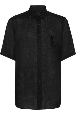 BILLIONAIRE "Linen Shirt Silver Cut LS"
