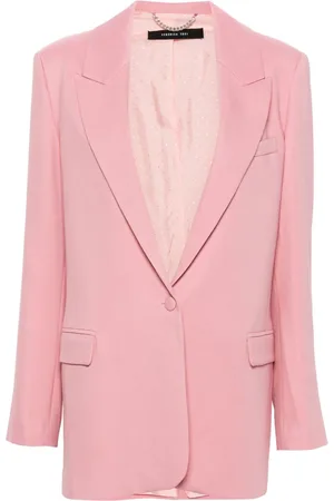 FEDERICA TOSI Enkeltradet blazer med spidsrevers