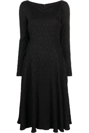 TALBOT RUNHOF Kort Gozo2 kjole med jacquard-mønster