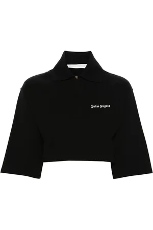 Palm Angels Cropped polotrøje med logo