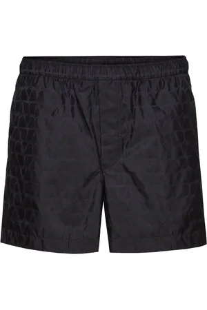 VALENTINO GARAVANI Optical V badeshorts med elastik i taljen