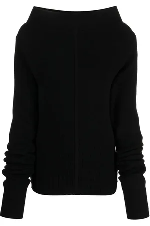 Rick Owens Vertical-seamed ribbed-knit jumper
