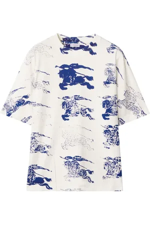Burberry Kortærmet Equestrian Knight T-shirt