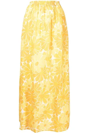 FAITHFULL THE BRAND Lang Danita nederdel med blomstret tryk