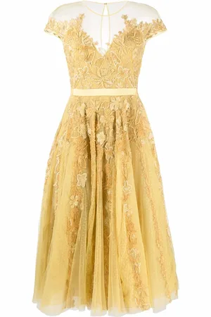 Zuhair Murad Mellemlang kjole med broderi