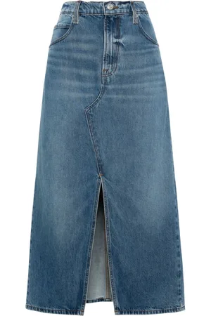 Frame Mellemlang Midaxi denimnederdel