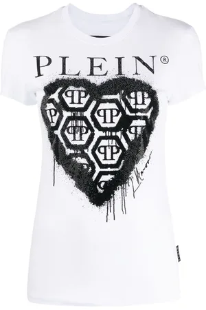Philipp Plein Kortærmet T-shirt med logotryk