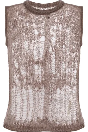Rick Owens Spider open-knit tank top