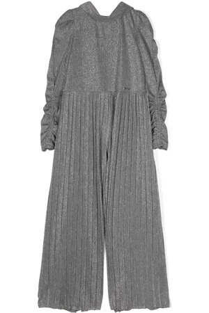 MONNALISA Plisseret jumpsuit med metalliske-tråd