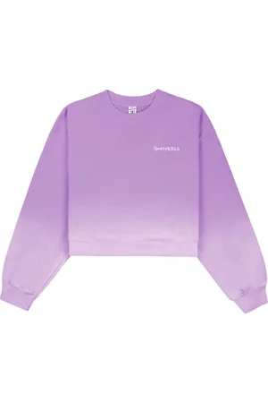 Sporty & Rich Dip Dye sweatshirt med broderet logo