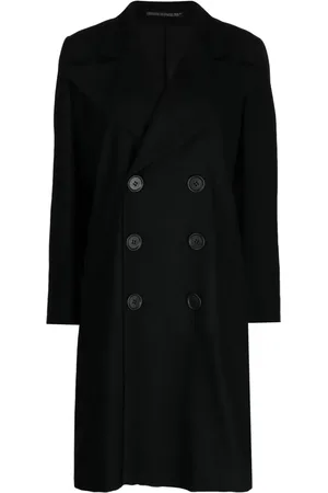 YOHJI YAMAMOTO Dobbeltradet uldfrakke