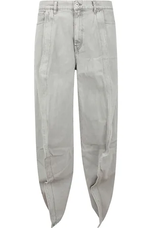 Y / PROJECT Jeans med brede ben og flæsedetalje