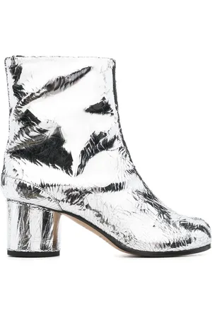 Maison Margiela Tabi 60mm ankelstøvler med spejleffekt