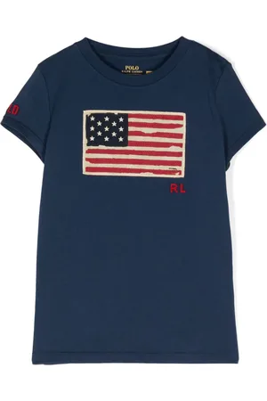 Ralph Lauren T-shirt med flagapplikation