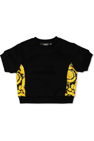 VERSACE T-shirt med baroktryk