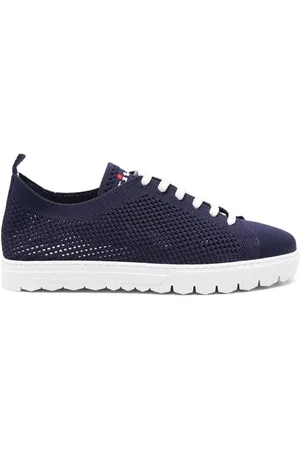 Kiton Sneakers i strik med logobroderi