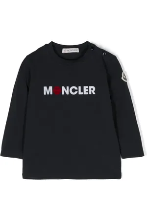 Moncler T-shirt med logoapplikation