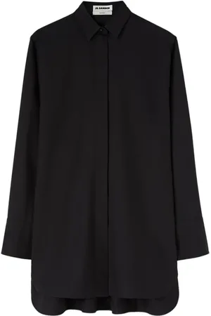 Jil Sander Silkeskjorte med lange ærmer