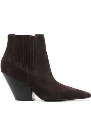 Casadei Anastasia 100mm ruskindsstøvler i western-stil