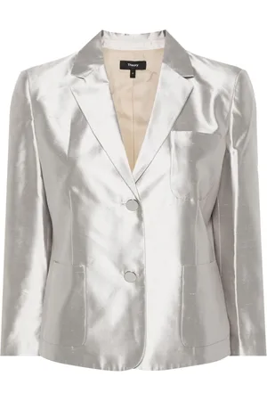THEORY Enkeltradet shantung blazer