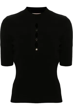 Twin-Set Sweater med udskæringsdetalje og nitter