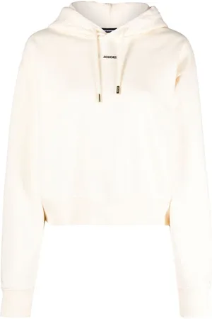Jacquemus Le Hoodie Gros Grain top med logoapplikation