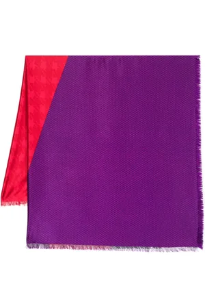 Saint Laurent Silketørklæde med colourblocking fra 80