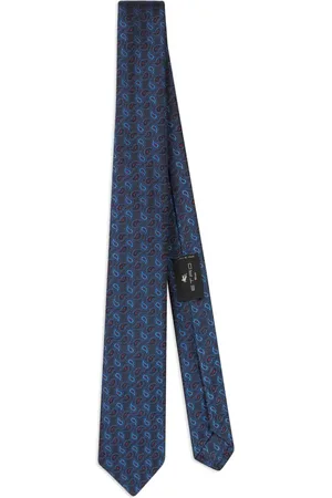 Etro Paisley-broderet slips i silke