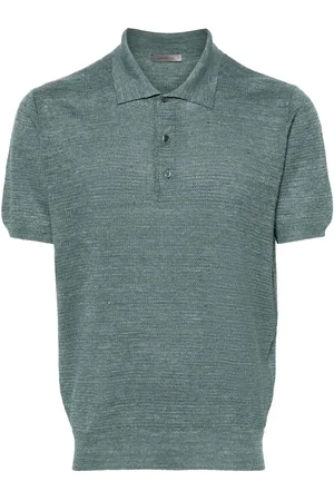 corneliani Polo i strikket jersey