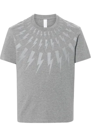 Neil Barrett T-shirt med lyntryk
