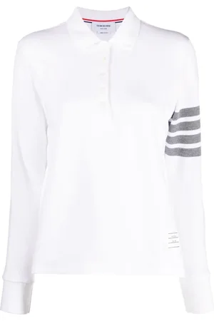 Thom Browne Langærmet 4-Bar polo