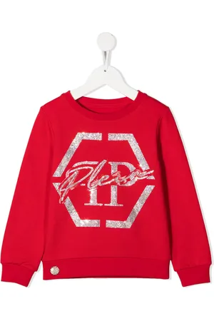 Philipp Plein Logo-udsmykket sweater med rund hals