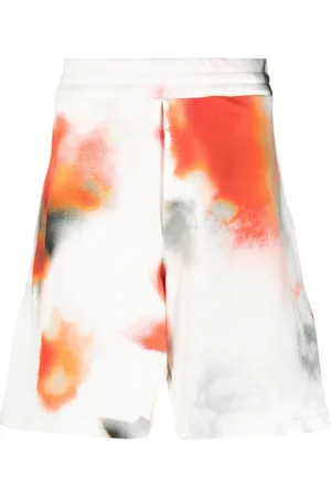 Alexander McQueen Bermuda-shorts med batiktryk