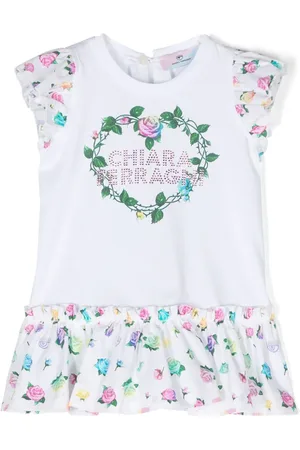 Chiara Ferragni Kjole med rhinsten-logo