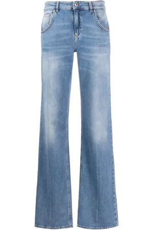 BLUMARINE Jeans med mellemhøj talje og svaj