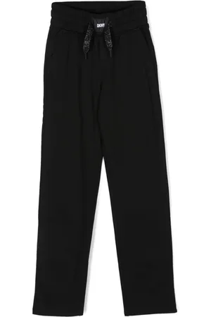 DKNY Joggingbukser med løbesnor og logomærke