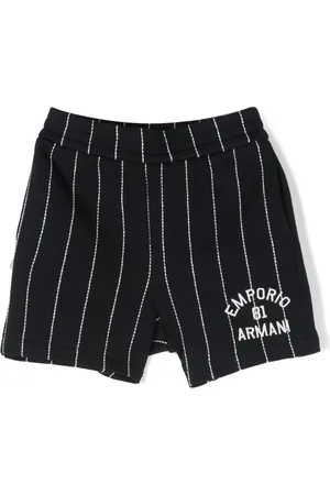 Emporio Armani Strækbare shorts med stribemønster