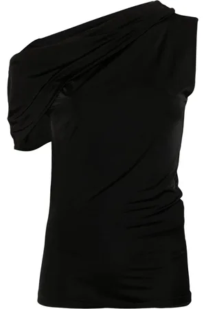 Alexander McQueen Top med ruche-detalje