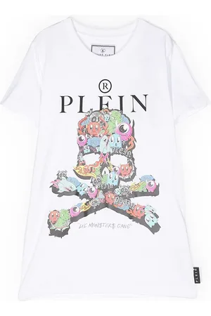 Philipp Plein T-shirt med grafisk dødningehovedtryk