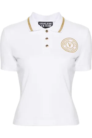 VERSACE Polo med broderet logo