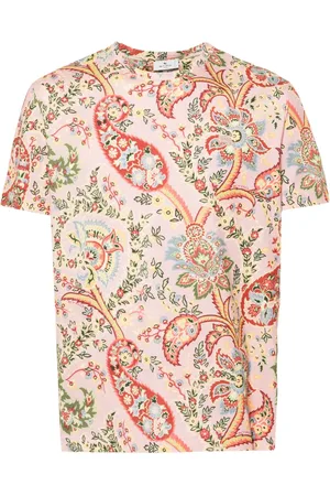 Etro T-shirt med paisleytryk