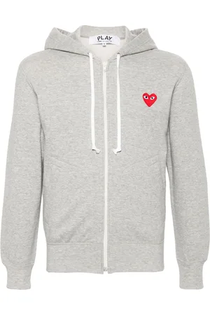 Comme des Garçons Hættetrøje med mélange-effekt
