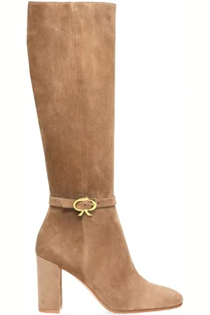 Gianvito Rossi Ribbon Dumont 85 mm ruskindsstøvler