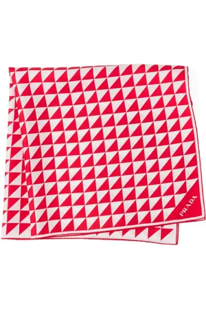 Prada Tørklæde i twill med logotryk
